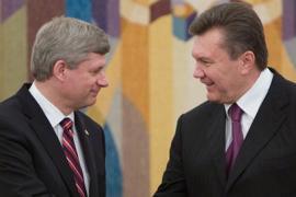 Янукович забыл, как зовут канадского премьера