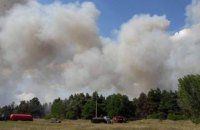 В Днепропетровской области горит 50 га леса