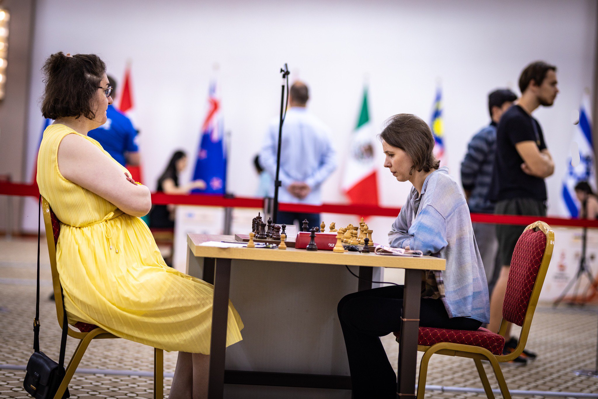 Українська шахістка Марія Музичук під час партії