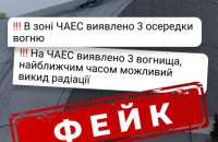 У МВС спростовують фейк щодо пожежі та викиду радіації на ЧАЕС