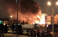 В Харькове загорелось кафе. Очевидцы говорят о взрыве