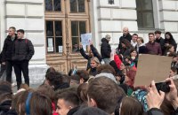 Студенти "Львівської політехніки" влаштували акцію проти Фаріон