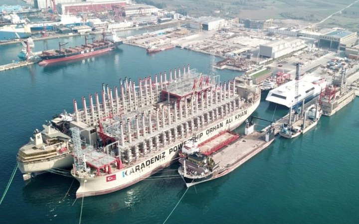 Турецька Karpowership поставить Україні плавучі електростанції потужністю 500 МВт