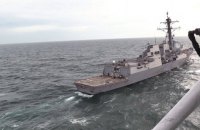 Військово-морські сили України провели навчання з есмінцем ВМС США