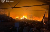 Російські окупанти атакували дронами будівельну базу у Слов'янську на Донеччині