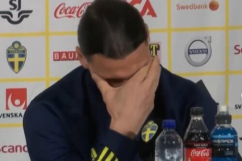 Ібрагімович розплакався на першій після повернення у збірну Швеції пресконференції