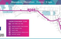КМДА у неділю перекриє пів-Києва для марафонського забігу