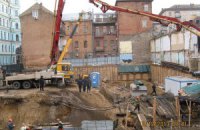 Строители в Десятинном переулке залили бетоном фундамент дворца князя Владимира (ОБНОВЛЕНО)