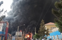 В Иране произошел крупный пожар на химическом заводе, пострадали спасатели