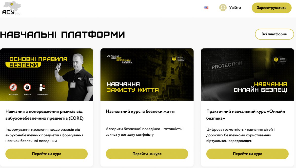 Навчальні платформи АСУ