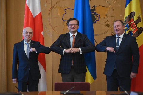 Главы МИД Украины, Грузии и Молдовы представят Ассоциированное Трио в Брюсселе