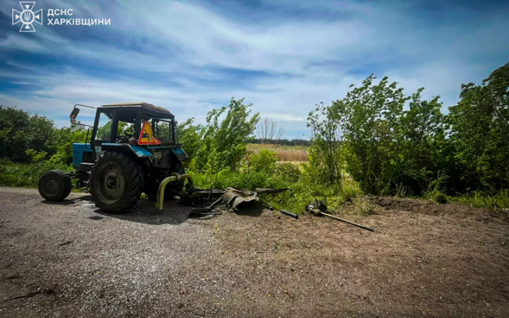 На Харківщині трактор підірвався на вибухівці, постраждав водій