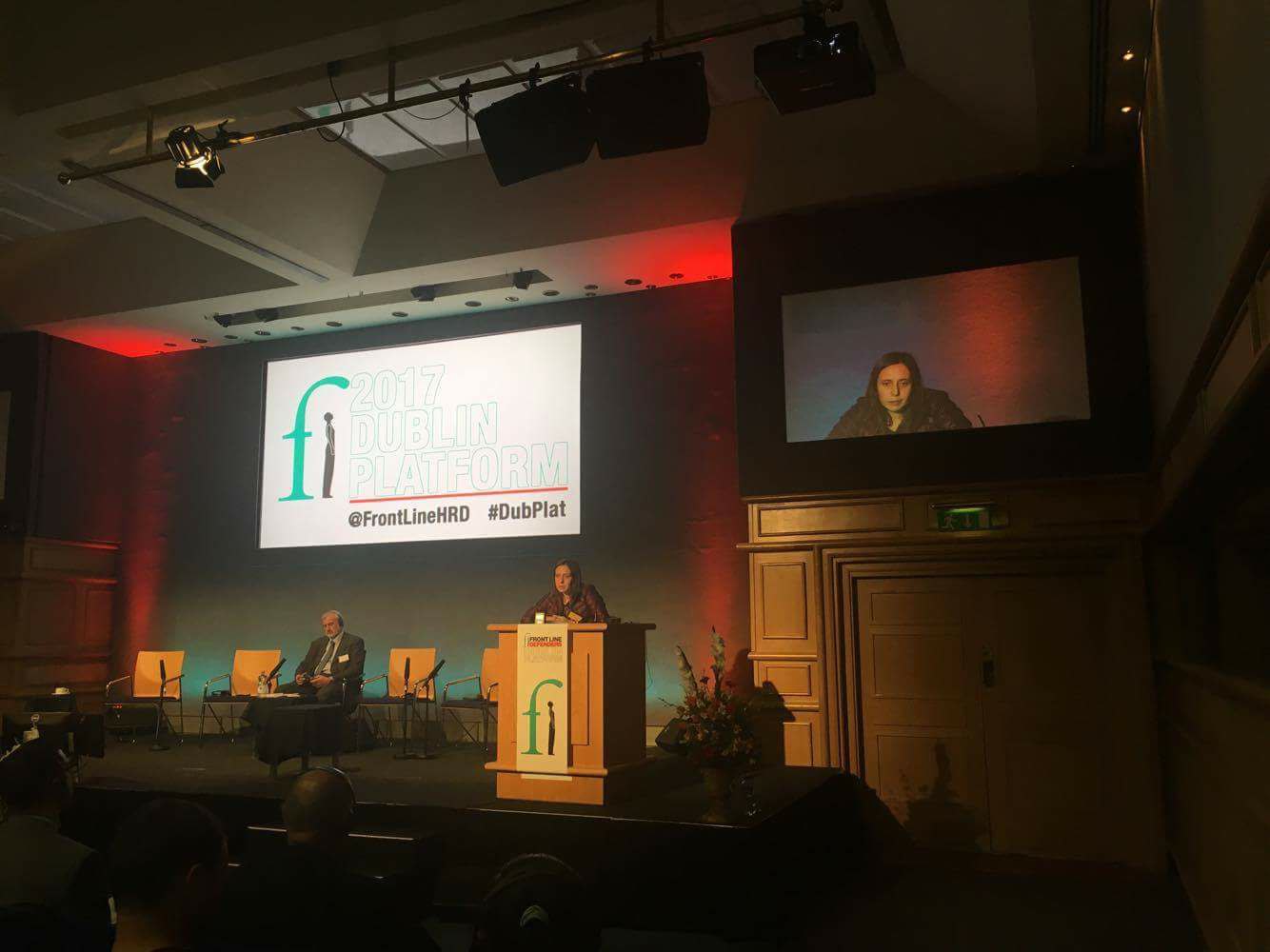 Ганна на Дублінській конференції правозахисників, 2017 рік