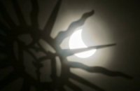 В Киеве Луна закрыла половину Солнца 