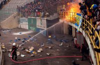 Фаны "Металлиста" устроили беспредел на полтавском стадионе