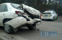 У Києві п'яний водій протаранив два автомобілі на світлофорі