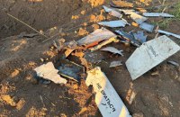 Військові показали фото знищеного на Чернігівщині "Шахеда"