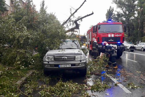По Киеву пронеслась буря
