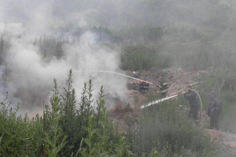 В Жидачове Львовской области загорелась свалка