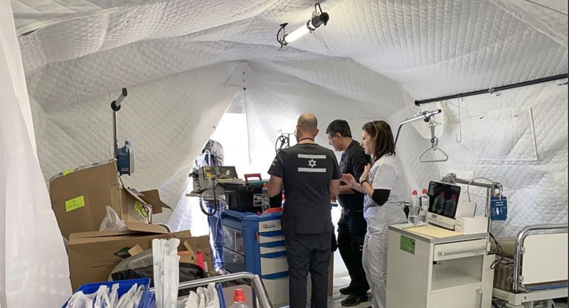 Ізраїльський польовий госпіталь в Україні, 22 березня 2022 року.