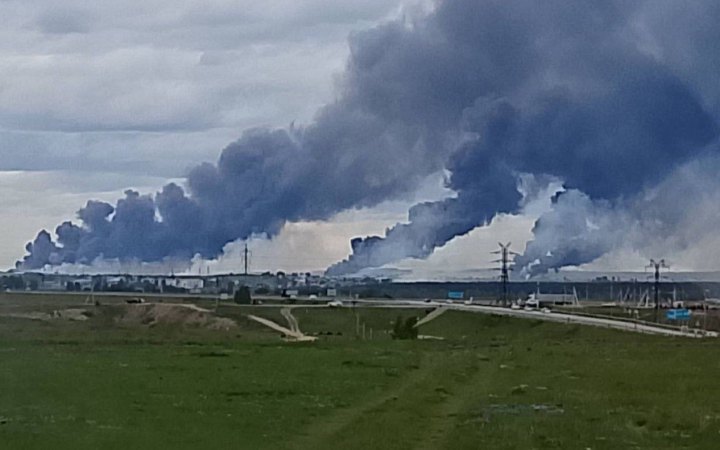 Пошкоджені російські літаки
