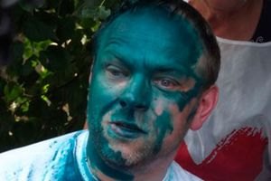 Власенка знову облили зеленкою