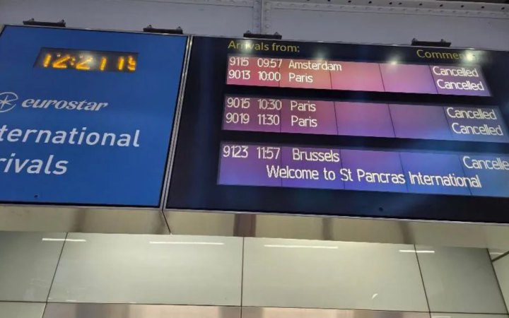 Тунель під Ла-Маншем вийшов з ладу через проблему з електрикою