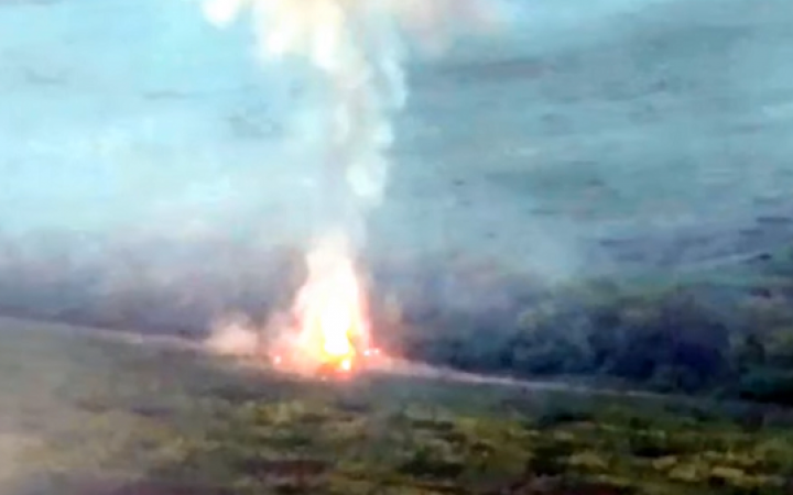 Десантники показали відео знищення танку окупантів за допомогою Javelin