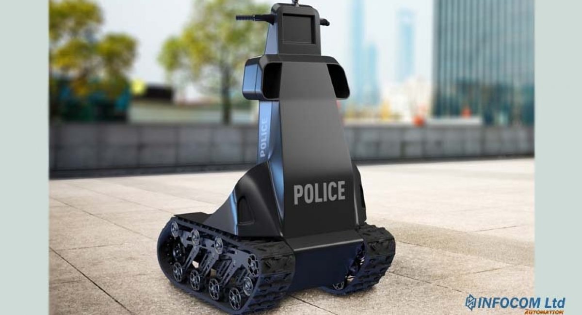 Робот-поліцейський на базі платформи Скорпіон від ІНФОКОМ ЛТД