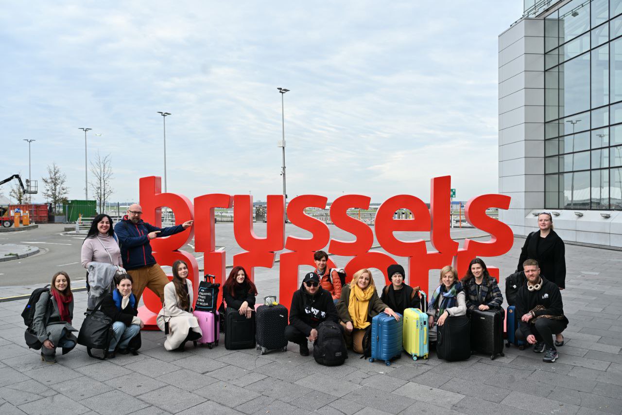 Українська команда у Брюсселі.