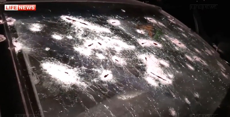 Автівка, в якій було ліквідовано бойовика Олексія Мозгового