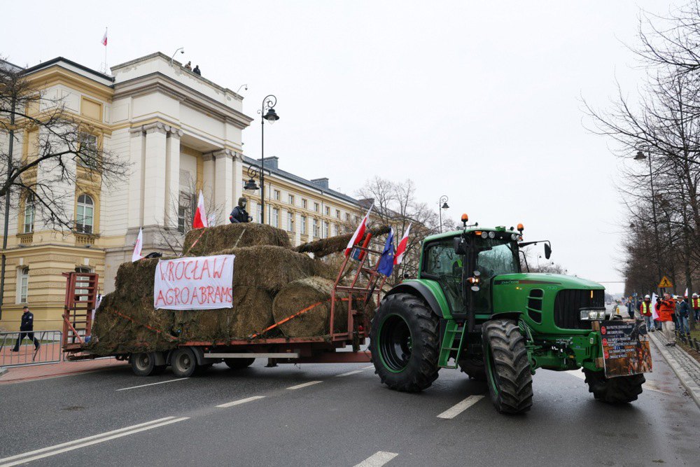 Протест фермерів у Варшаві