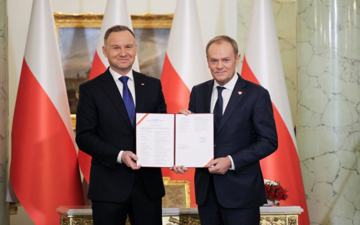 Президент Польщі прийняв присягу в нового уряду