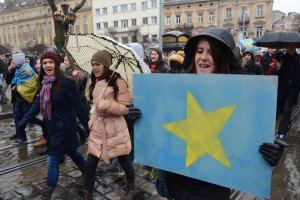 Львовские студенты благодарны Европе за поддержку 