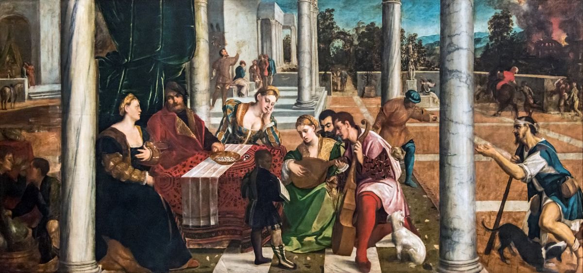 Картина &quot;Багатій і бідний Лазар&quot; художника Боніфачо де Пітаті