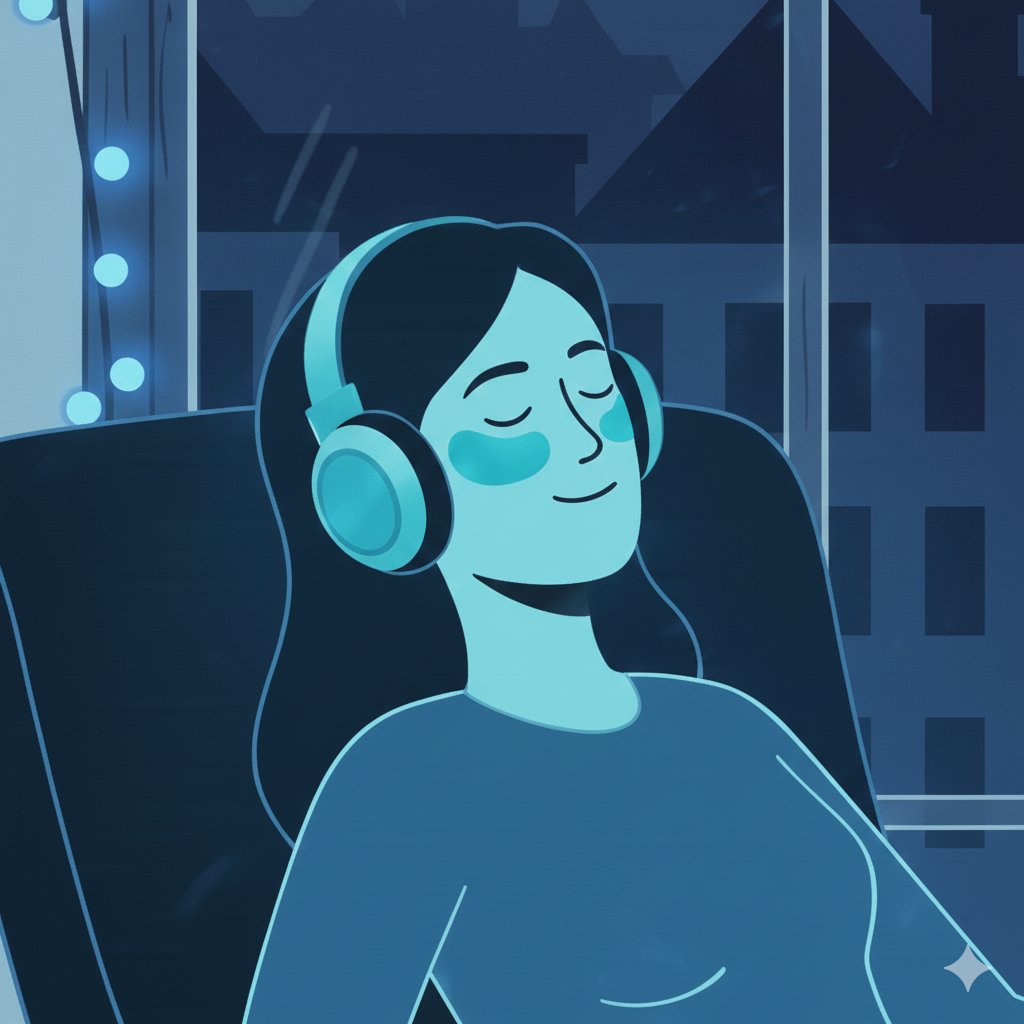 Жінка робить косметичну процедуру під час блекауту