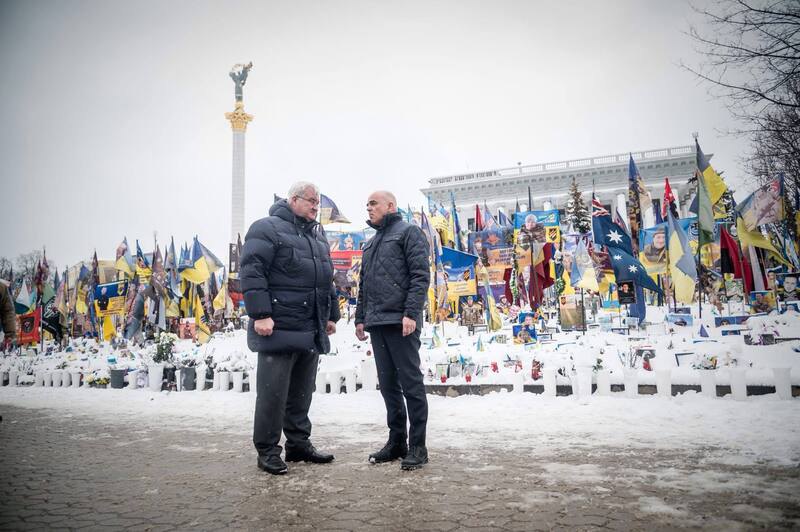 Генеральний секретар Ради Європи Ален Берсе і міністр закордонних справ Андрій Сибіга у Києві