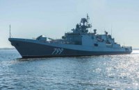 Российские боевые корабли вышли на учения в Черное море