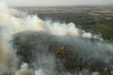 В Харьковской области горит около  70 гектаров леса