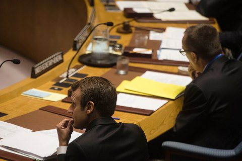 В Украине требуется смелось созидать мир, - Макрон на Генассамблее ООН