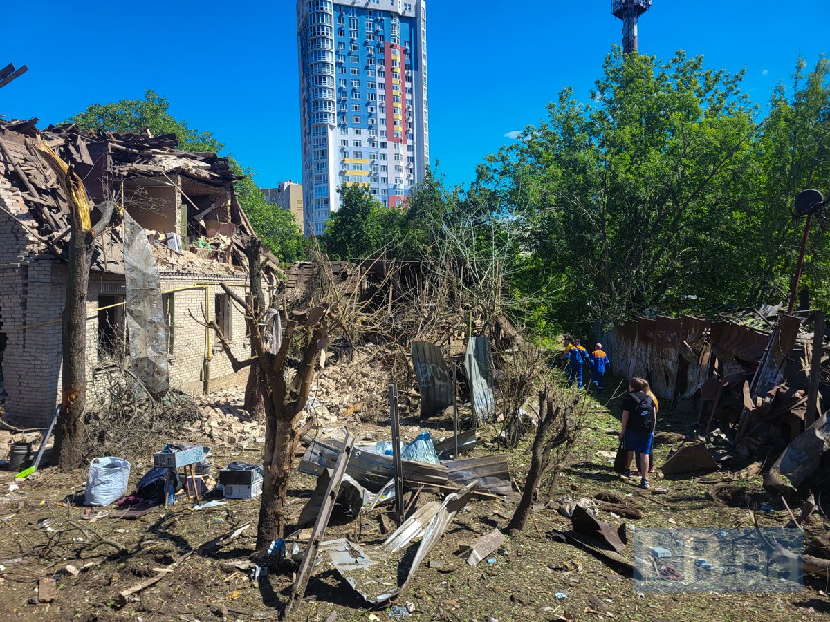  Наслідки удару по Києву у Шевченківському районі