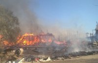 ​В Крыму сгорели постройки "Казантипа"