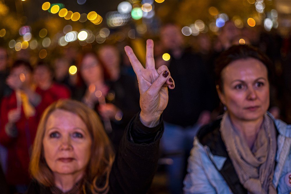 Акція на підтримку України на Вацлавській площі в Празі, 30 жовтня 2022 р.