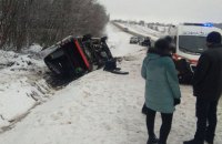 В Полтавской области перевернулся рейсовый бус "Сумы-Киев", двое пострадавших