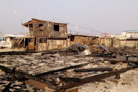 На побережье Азовского моря в Кирилловке сгорели МАФы