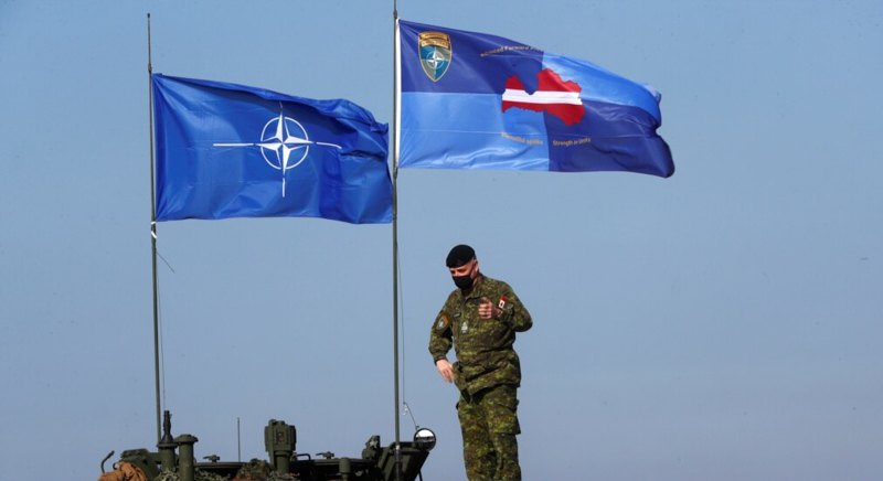 Навчання військ НАТО в Латвії у 2021, яка разом з іншими країнами Балтії стала членом альянсу 2004 року.