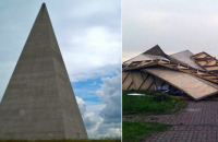 В Московской области ураган снес 44-метровую пирамиду