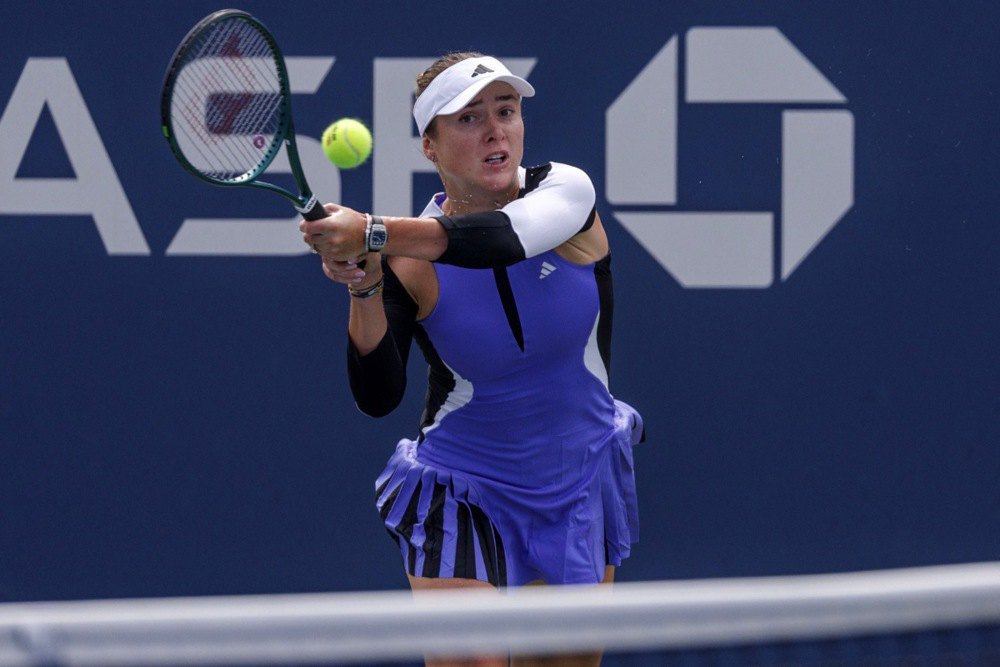 Еліна Світоліна під час гри на Відкритому чемпіонаті США з тенісу