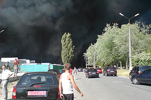 В Броварах горит новостройка на 27 тыс. кв. м