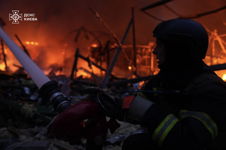 Ліквідація наслідків атаки на Київ 